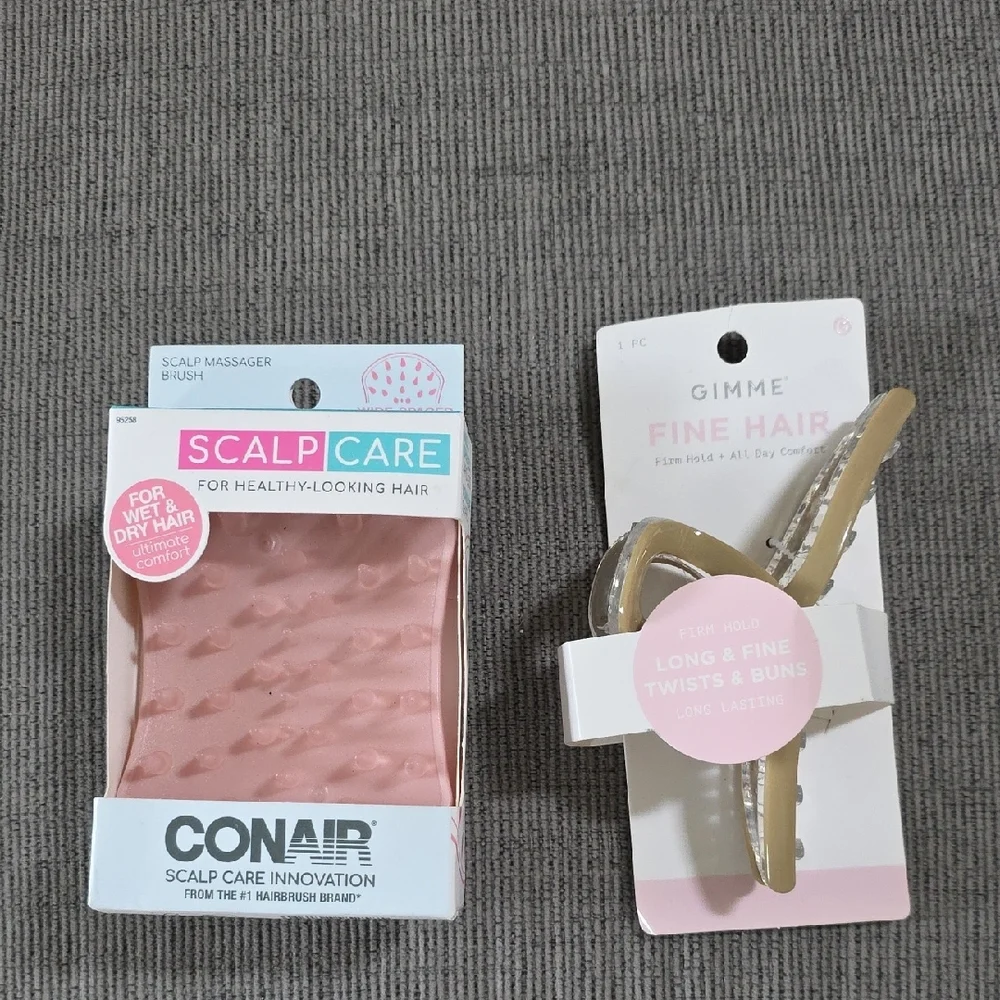 Hair Bundle, 5 Items, All New. Conditioner, Headbands, Scalpcare, & Claw Clip.